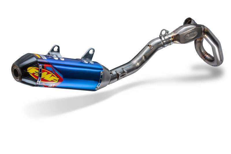 FMF Racing TRIUMPH TF 450-RC 25 TF C E X 26 TI ANOD FACT 4.1 RCT SYSTM W/TI MGBMB HDR C/F END CAP - 045706 - front view