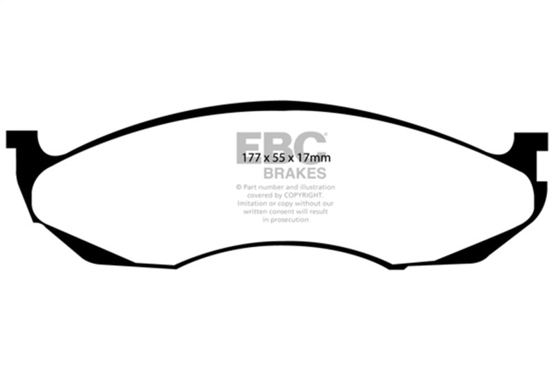 EBC Brakes Extra Duty Performance Truck and SUV Brake Pads - ED91022