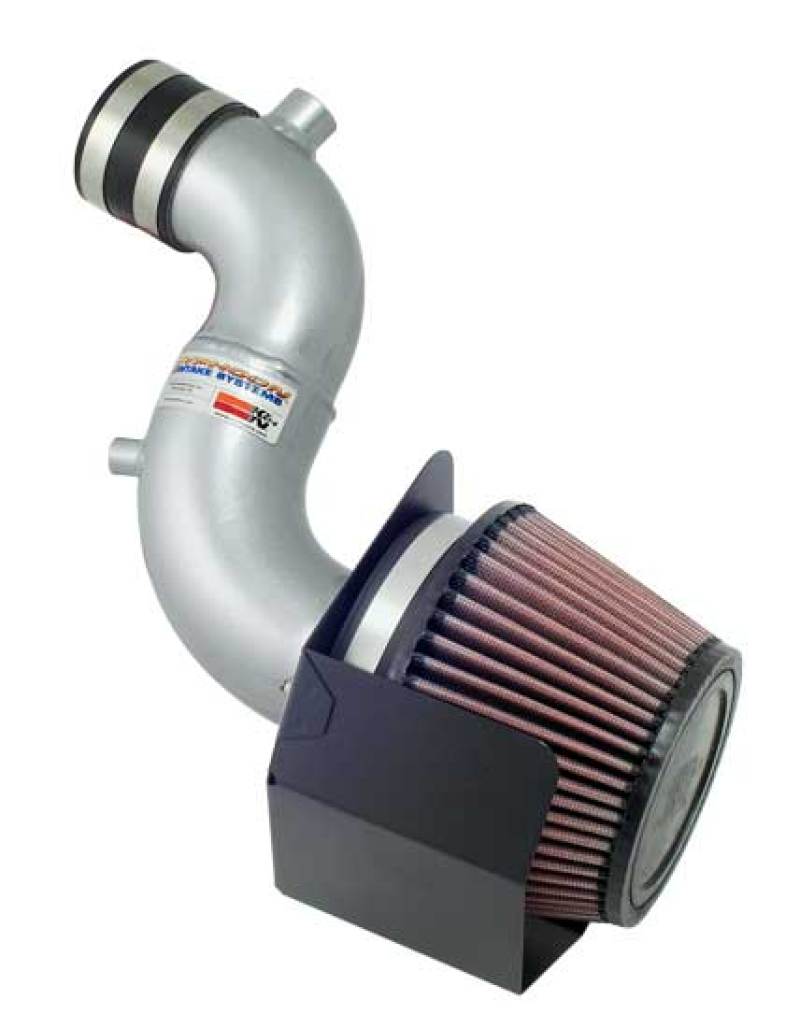K&N Performance Intake Kit TYPHOON; HONDA FIT L4-1.5L, (SILVER) 07-08 - 69-1016-1TS for 2007-2008 Honda Fit - front view