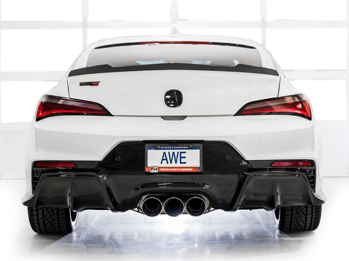 AWE Tuning 2024 Acura Integra Type S DE5 FWD Touring Edition Exhaust w/ Triple Chrome Silver Tips - 3015-52335