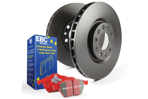 EBC S12 Kits Redstuff Pads and RK Rotors - S12KR1612 for 2019-2022 Hyundai Veloster N - front view
