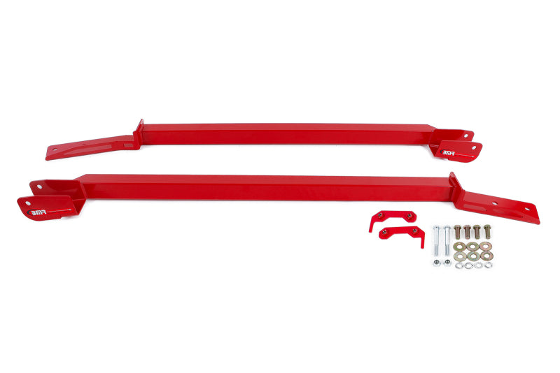 BMR 93-02 F-Body Non-Convertible Bolt-On Boxed Subframe Connectors - Red - SFC023R by BMR Suspension