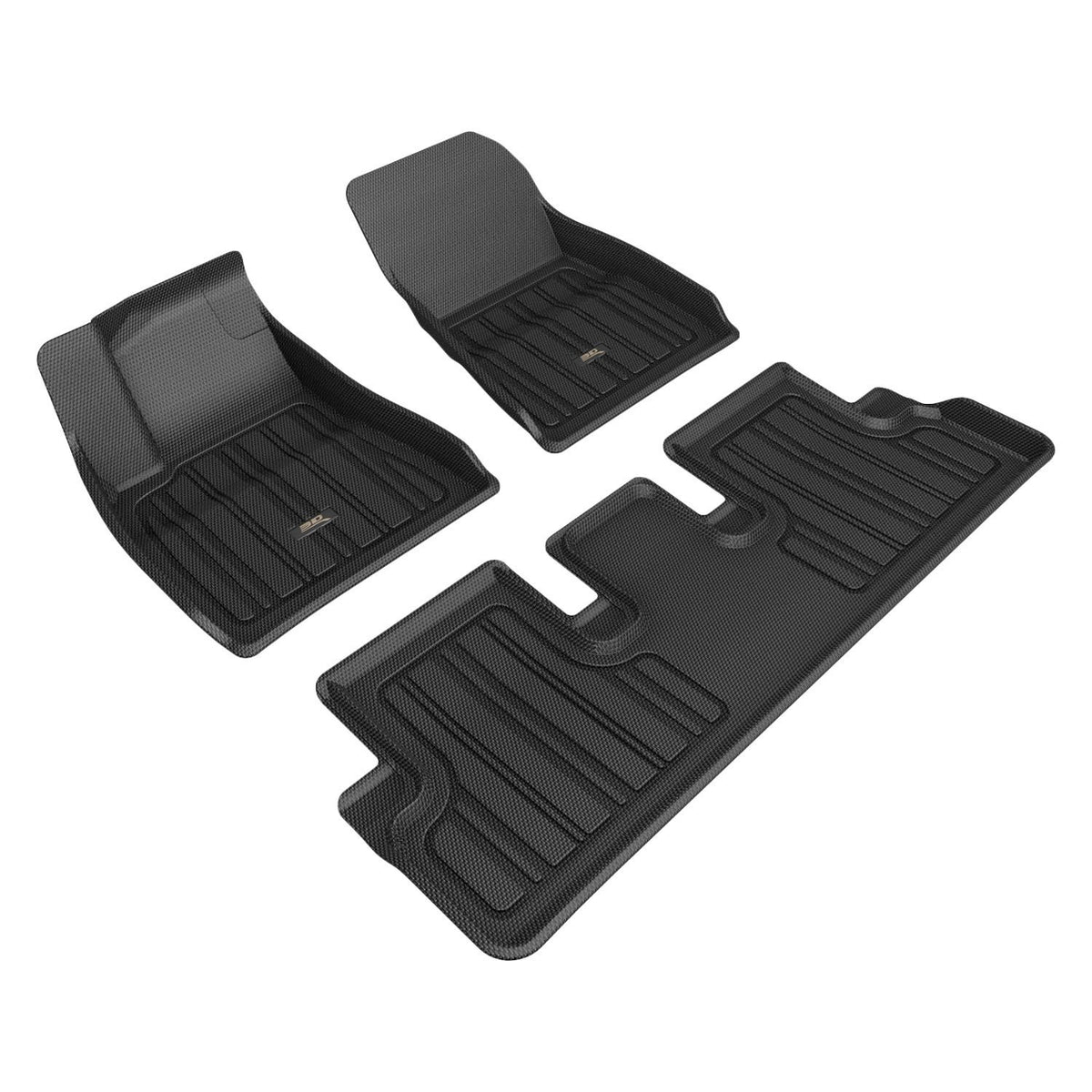 3D Maxpider 2024 Tesla Model 3 Elitect Floor Mat 1st/2nd Row - E1TL06901809