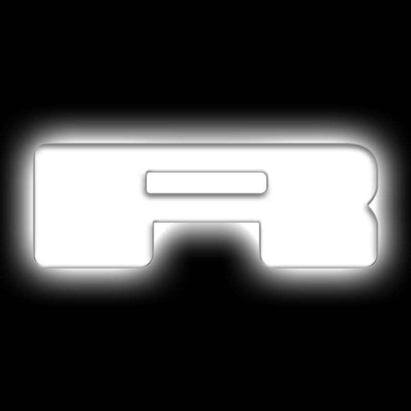 ORACLE Lighting Universal Illuminated LED Letter Badges - Matte Wht Surface Finish - R SEE WARRANTY - 3140-R-001