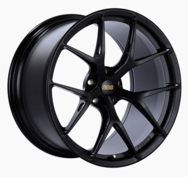 BBS FI-R 19x9.5 5x120 ET22 CB72.5 Black Satin Wheel -82mm PFS/Clip Req - FI137BS