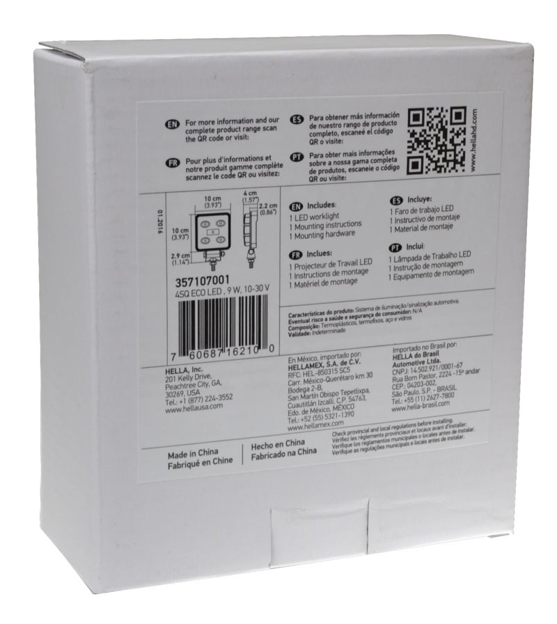 Hella ValueFit Work Light 4SQ LED MV CR LT - 357107001