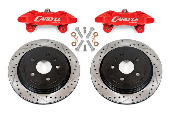 BMR 14-17 Chevrolet SS Brake Kit For 15in Conversion Drilled & Slotted Rotors Red Calipers - DBK353 for 2014-2017 Chevrolet S