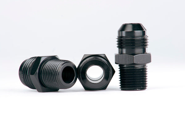Aeromotive Carb. Reg 13205 Fitting Kit (Incl. (3) 3/8in NPT to AN-08 fittings) - 15205