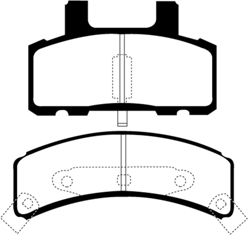 EBC 97-99 Cadillac Deville 4.6 (Rear Drums) Ultimax2 Front Brake Pads - UD369