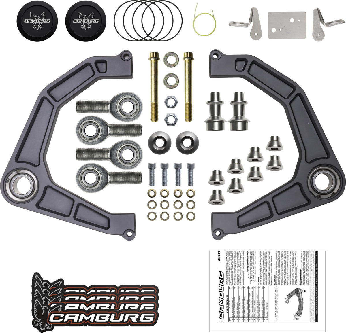Camburg Ford Raptor 17-23 KINETIK V2 Performance Billet Uniball Upper Arms
