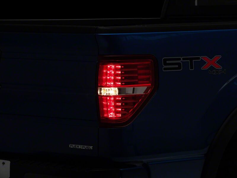 Raxiom 09-14 Ford F-150 Styleside LED Tail Lights- Chrome Housing- Red/Clear Lens - T542869 - close-up view 5