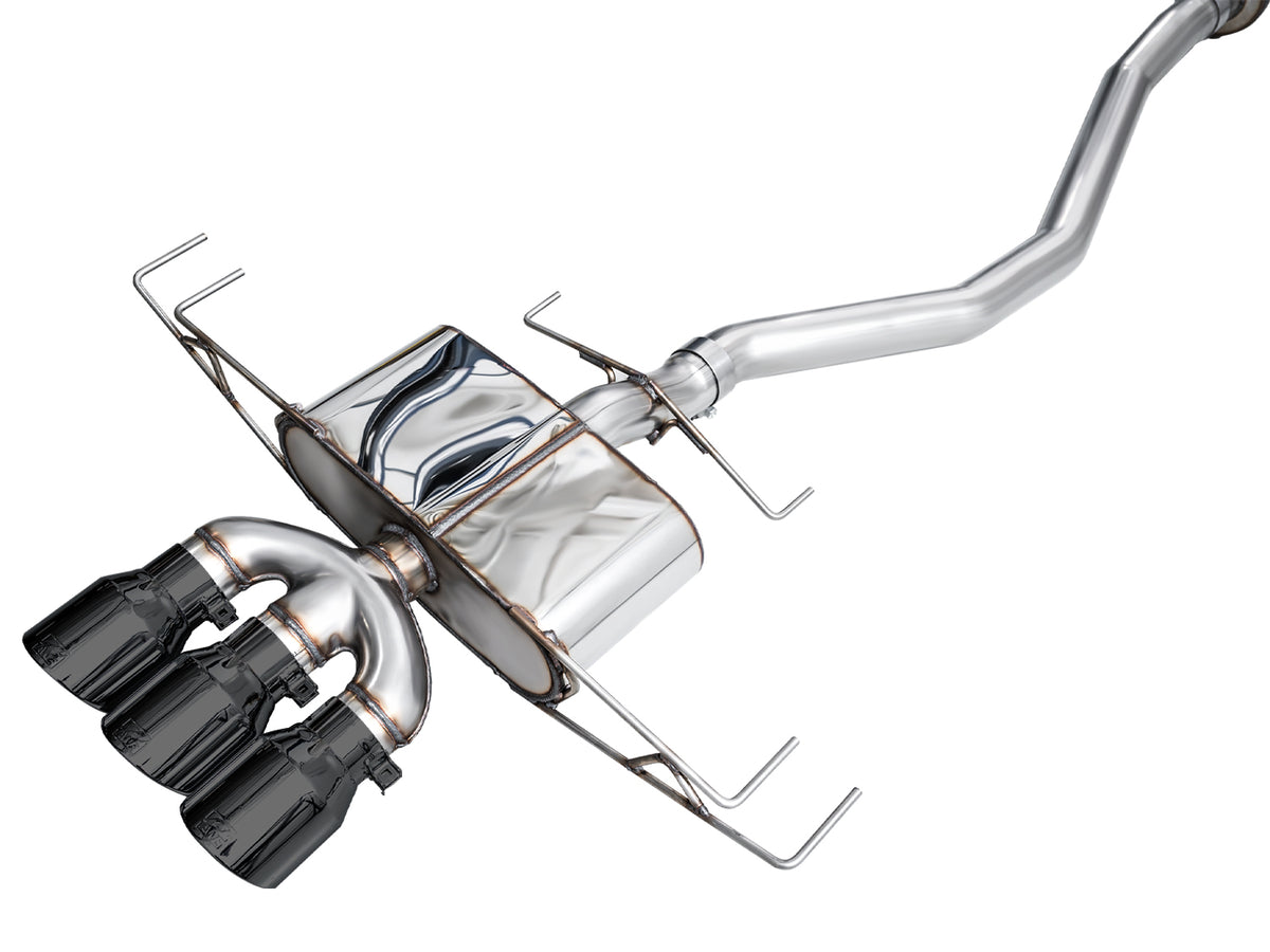 AWE Tuning 2024 Acura Integra Type S DE5 FWD Touring Edition Exhaust w/ Triple Diamond Black Tips - 3015-53335