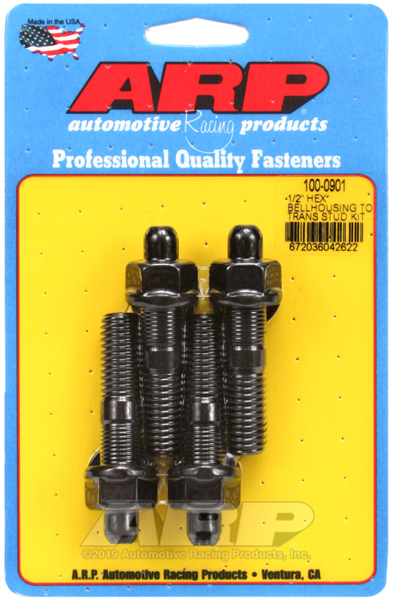 ARP 1/2in Dia Hex Bellhousing to Trans Stud Kit - 100-0901