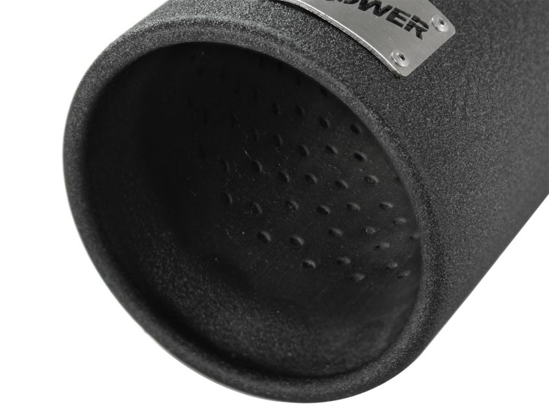 aFe MACHForce XP Exhausts Tips SS-304 EXH Tip 3in x 4Out x 12L Bolt-On (blk) - 49-92043-B