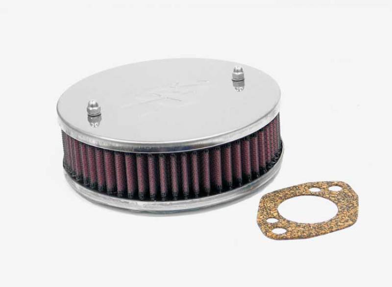 K&N Custom Racing Filter Assembly - Cotton Gauze - 1.75 in Height - 56-9128 by K&N Engineering - front view