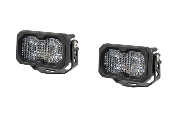 Diode Dynamics C2 2.0 Sport White Flood Standard ABL (Pair) - DD8095P by Diode Dynamics - front view