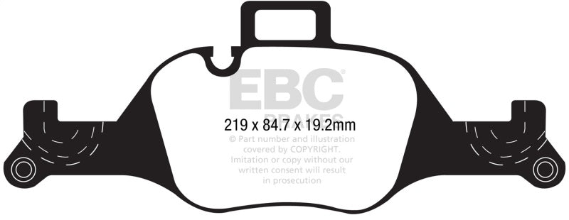 EBC 2017+ BMW 530 G30 Greenstuff Front Brake Pads - DP22289