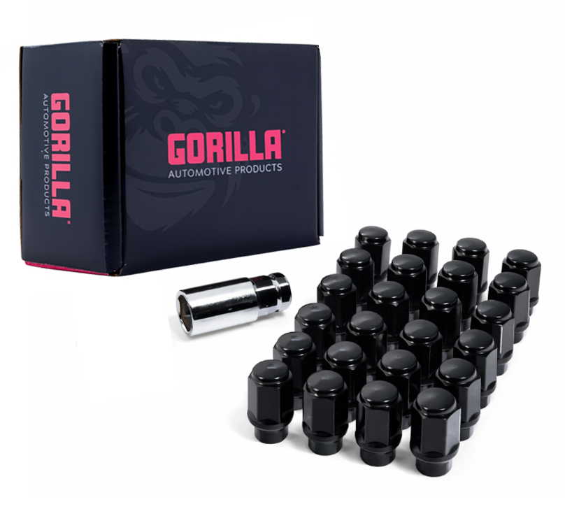 Gorilla Automotive - 6 Lug 12-1.50 3/4 Hex Wik Ext Thread Blk - K6LE19-12150BGR