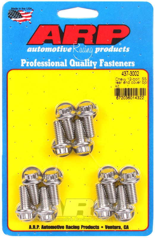 ARP Chevy 12-Bolt SS Rear End Cover Bolt Kit - 437-3002 by ARP
