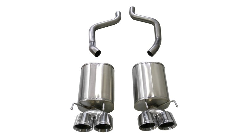 Corsa 2009-2013 Chevrolet Corvette (C6) 6.2L Polished Sport Axle-Back Exhaust w/4.5in Tips - 21011