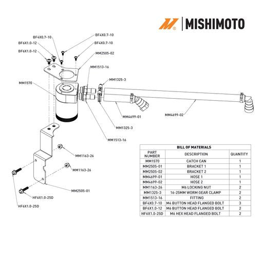 Mishimoto 2024+ Ford Mustang V8 Oil Catch Can - PCV Side - MMBCC-MUS8-24 for 2024-2026 Ford Mustang - alternate view