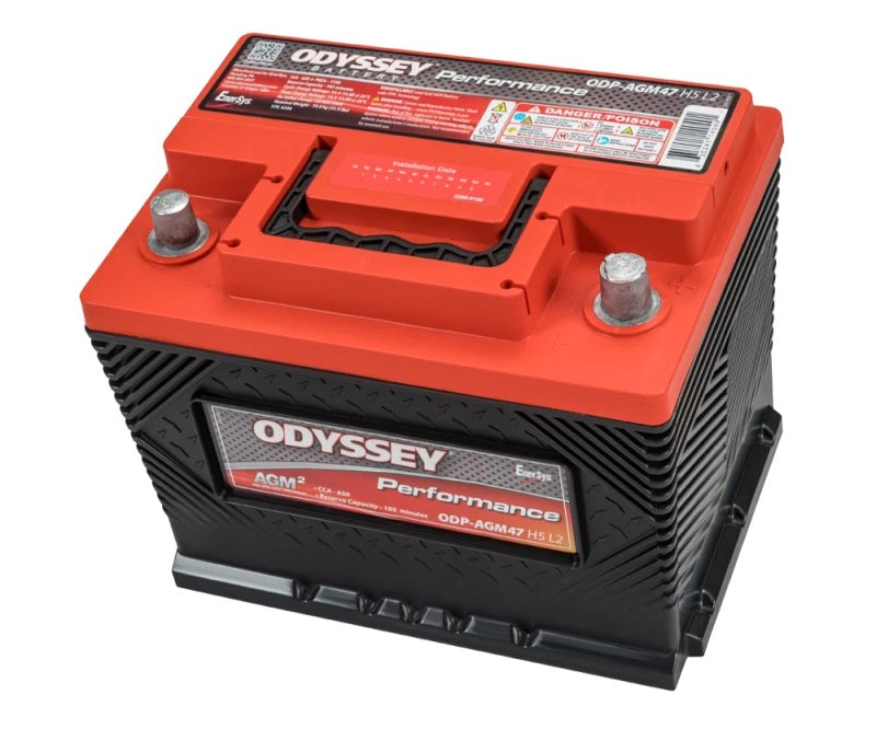 Odyssey Battery Auto/Truck/Heavy Duty &amp; Commercial Performance AGM Battery (47-650) - ODP-AGM47 H5 L2