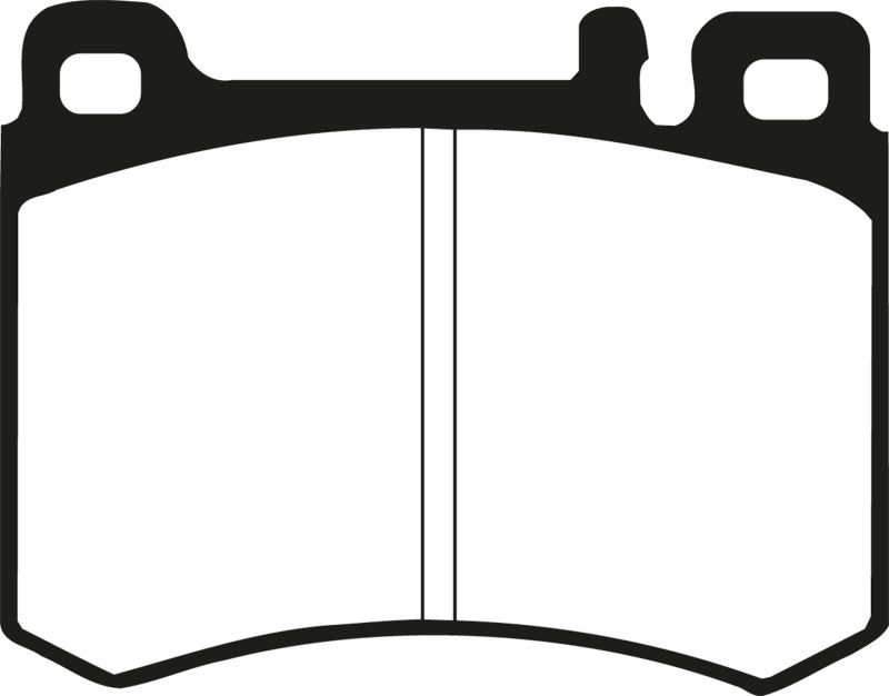 EBC 86-89 Mercedes-Benz 560 SL Ultimax Front Brake Pads - UD424 for 1986-1989 Mercedes-Benz 560SL - detail view
