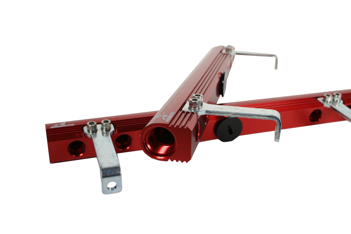 Aeromotive Edelbrock SBC Victor E Fuel Rails - Black - 14178