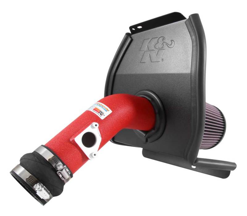 K&amp;N 2015 Subaru WRX-STI 2.5L H4 Red Typhoon Short Ram Intake - 69-8007TWR