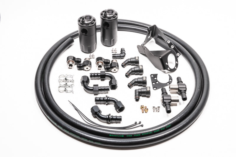 Radium Engineering Dual Catch Can Kit Nissan R32 Skyline GT-R Fluid Lock - 20-0590-FL