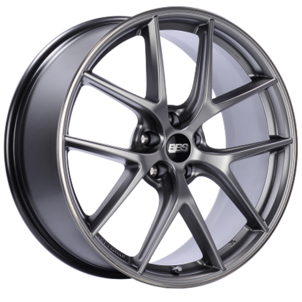 BBS CI-R 19x8.5 5x114.3 ET36 Platinum Silver Polished Rim Protector Wheel - 82mm PFS/Clip Required - CI2104PSPO by BBS