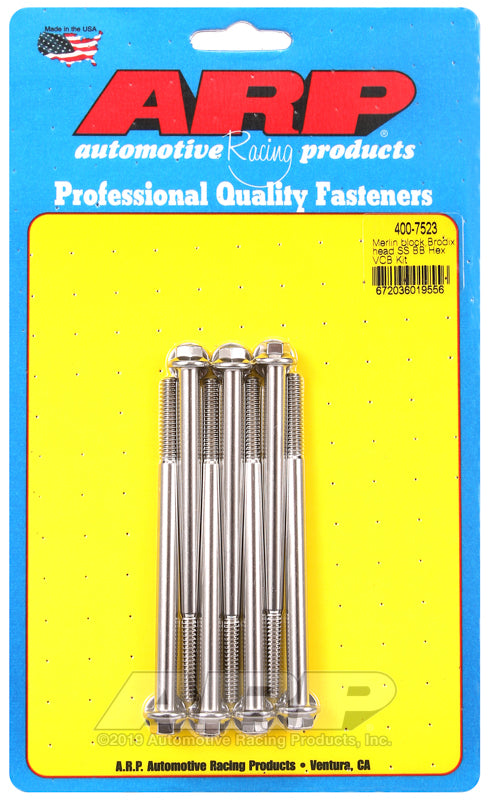 ARP Merlin block, Brodix head BB  hex valve cover bolt kit - 400-7523