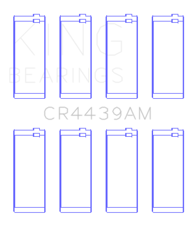 King Engine Bearings BMW M10 (Size +0.25mm) Connecting Rod Bearing Set - CR4439AM0.25