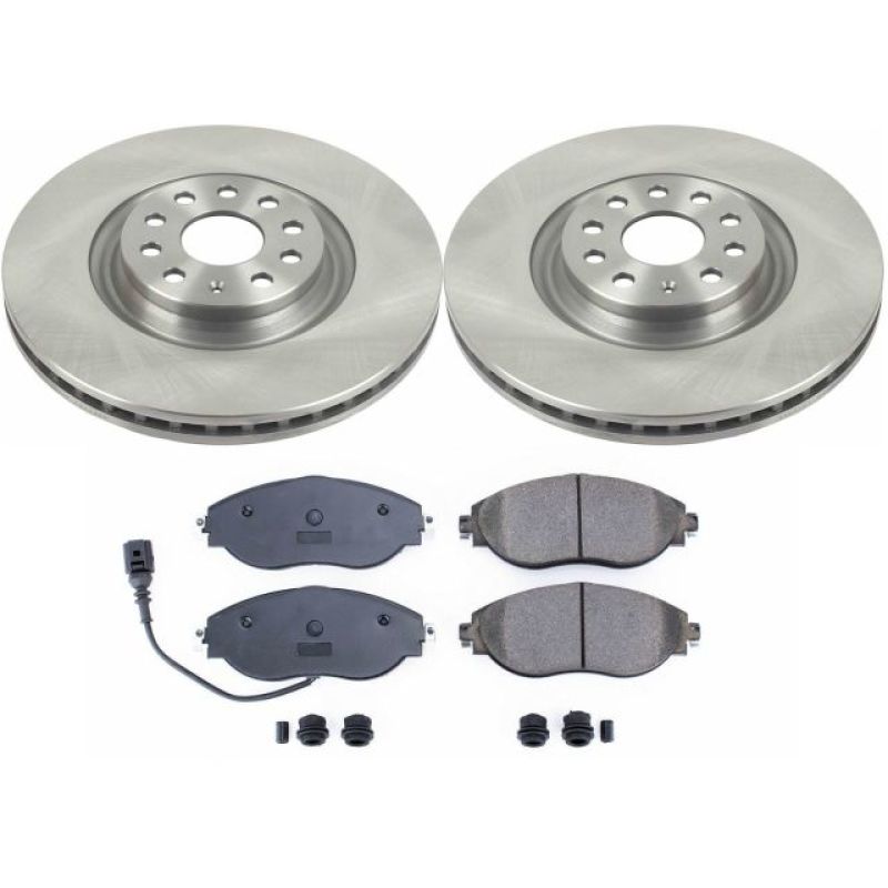 Power Stop 15-19 VW Golf R/GTi Front Autospecialty Brake Kit - KOE7175 for 2015-2024 Volkswagen GTI - front view