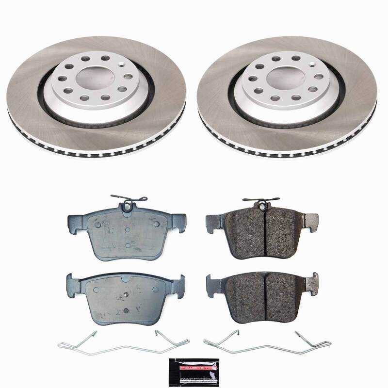Power Stop 21-25 Volkswagen Atlas Rear Semi-Coated Rotor Kit - SC9214