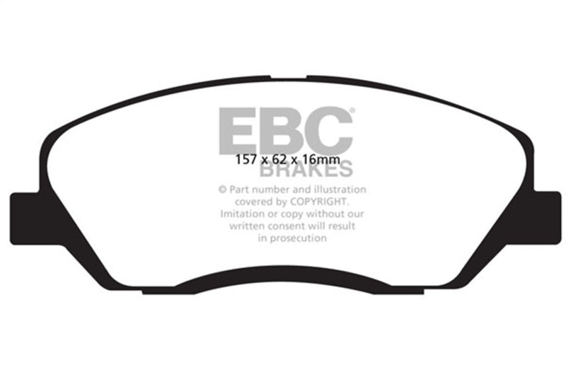 EBC 06-09 Hyundai Entourage 3.8 Greenstuff Front Brake Pads - DP61783