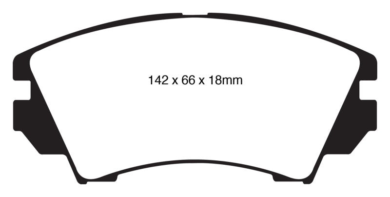 EBC 10+ Buick Allure (Canada) 3.0 Redstuff Front Brake Pads - DP32014C