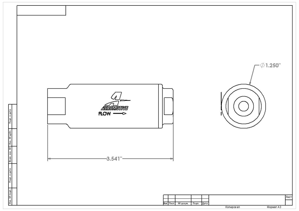 Aeromotive Replacement 100 Micron SS Element (for 12316 Filter Assemby) - 12616