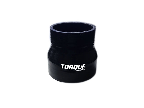 Torque Solution Transition Silicone Coupler: 2.5 inch to 3 inch Black Universal - TS-CPLR-T253BK by Torque Solution