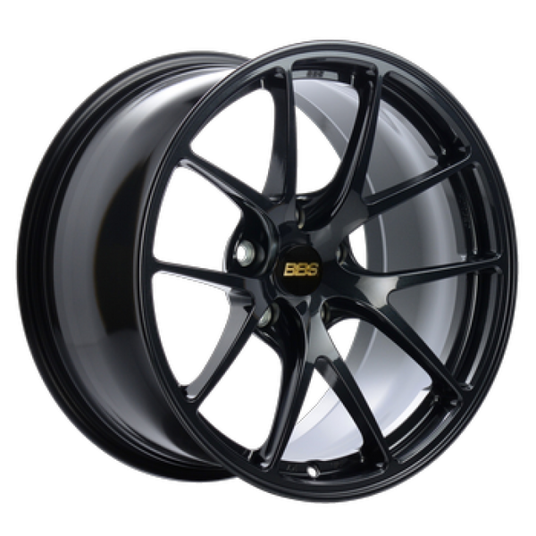 BBS RI-A 18x10.5 5x120 ET22 PFS Metallic Black Subtle Blue Flake Wheel -82mm PFS/Clip Req - RIA046BB by BBS