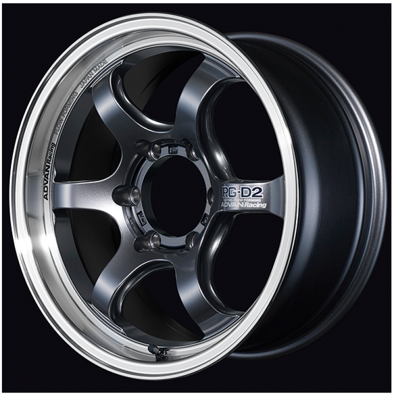 Advan RZ-DF2 Wheel 19x10.0 5x114.3 25mm Diamond Cut &amp; Hyper Platinum Black - YAF9K25EDHPB