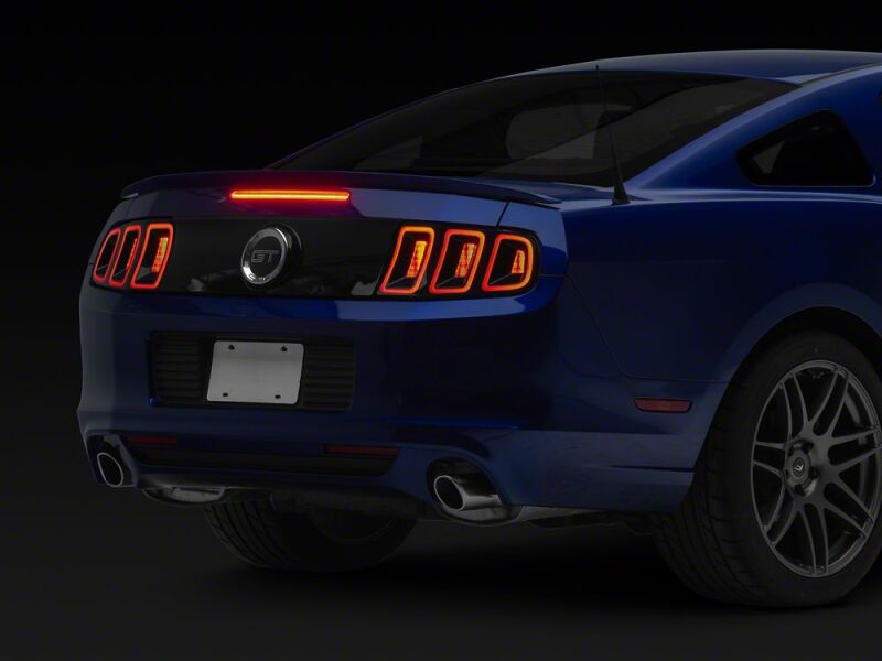 Raxiom 10-14 Ford Mustang Axial Series LED Third Brake Light- Red Lens - 435205 - close-up view 10