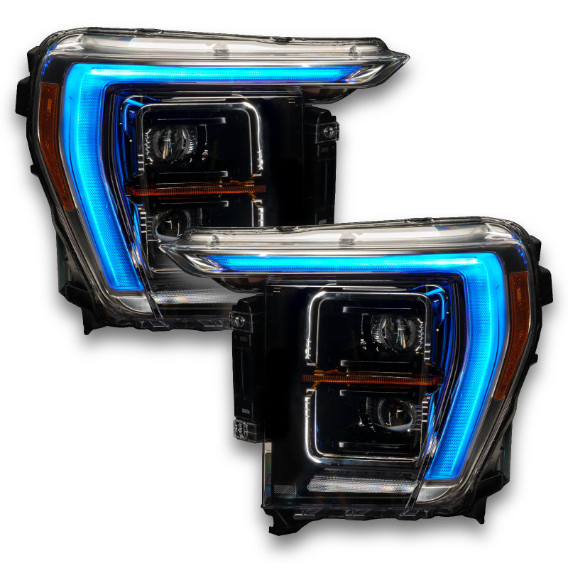 Oracle 21-23 Ford F-150 ColorSHIFT RGB+W Headlight DRL Upgrade Kit w/ Simple Controller SEE WARRANTY - 1460-504