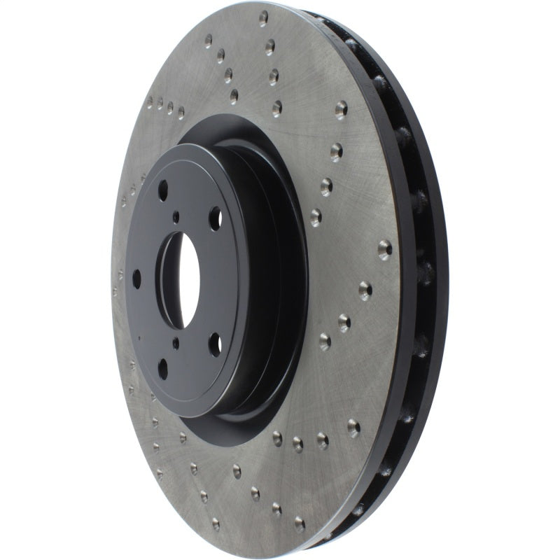 StopTech 05-17 Subaru WRX Cryo Drilled Sport Left Front Rotor - 128.47022CL