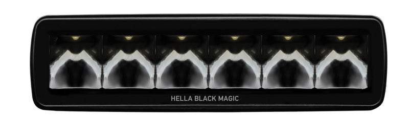 Hella Universal Black Magic 6 L.E.D. Mini Light Bar - Spot Beam - 358176211