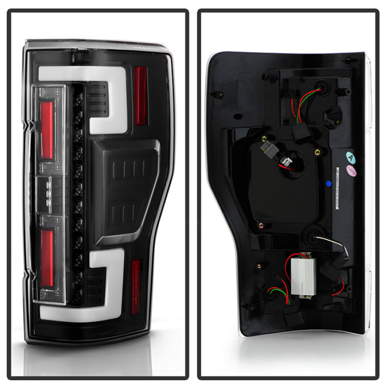 Spyder 20-21 Ford F250 Superduty LED Tail Lights - Black (ALT-YD-FS20HAL-LED-BK) - 5088659