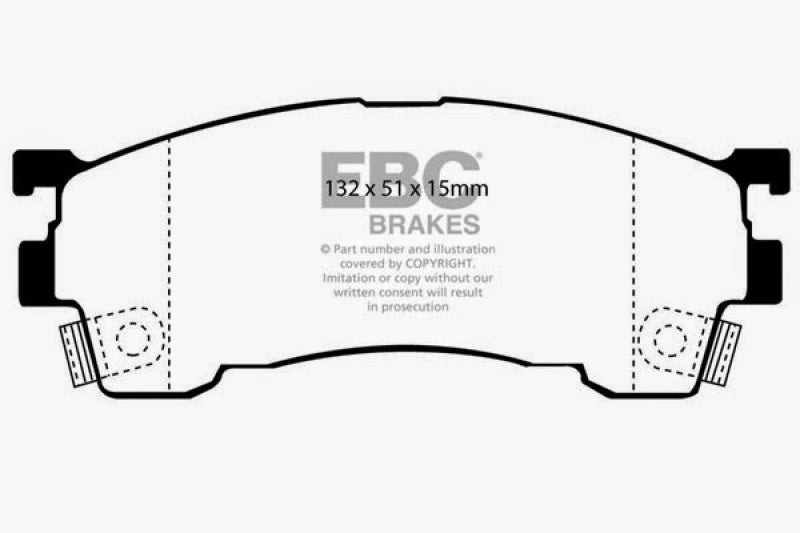 EBC 93-97 Ford Probe 2.0 16v Yellowstuff Front Brake Pads - DP4971R