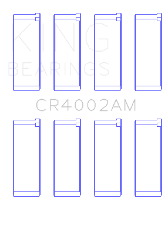 King Ford/Kia/Mazda DOHC 16 Valve/SOHC 16 Valve/SOHC 8 Valve (Size +0.75) Rod Bearing Set - CR4002AM0.75