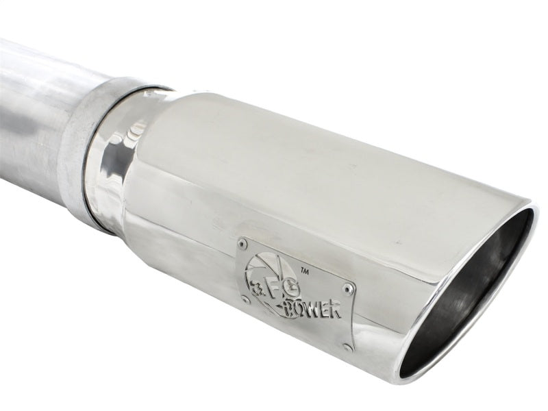 aFe Atlas 5in DPF-Back Aluminized Steel Exh Dodge RAM Diesel 13-14 6.7L (td) Mega Cab w/Polished Tip - 49-02039-P