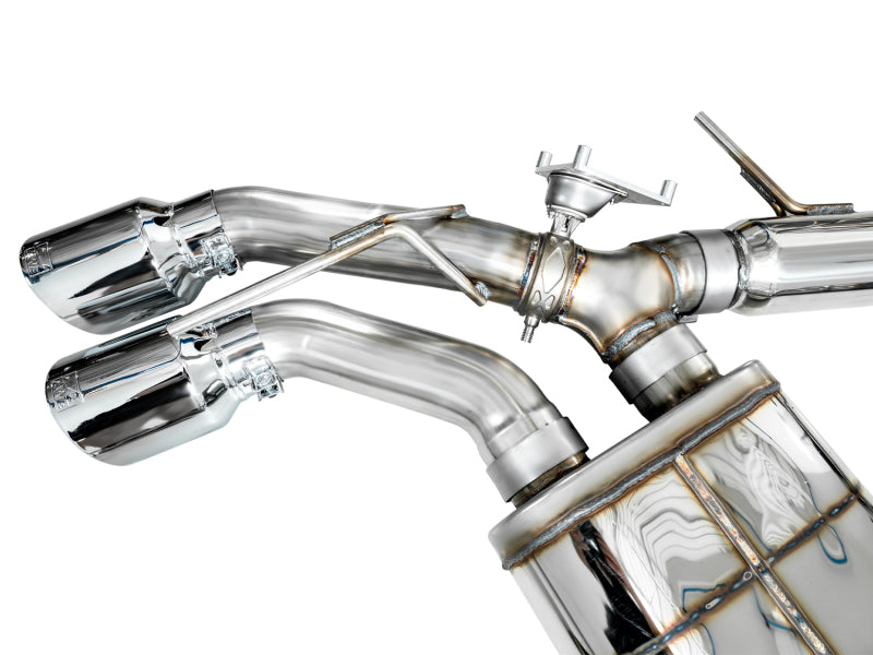 AWE Tuning 2021+ Cadillac CT4-V Blackwing SwitchPath Exhaust - Chrome Silver Tips - 3025-42436